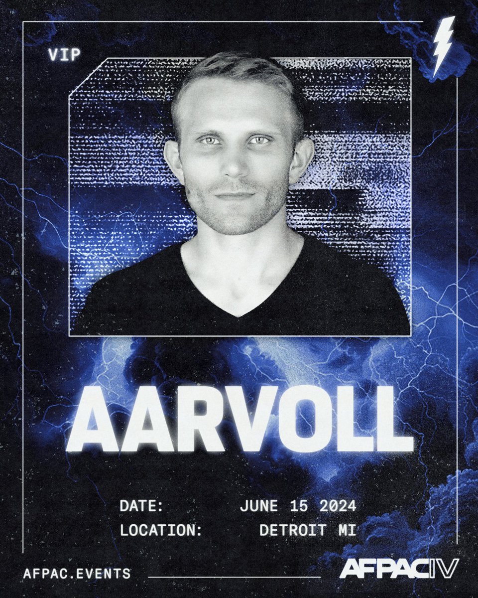 We are excited to welcome influencer & commentator Aarvoll (@Aarvoll_) as a VIP at AFPAC IV! Join us on June 15th in Detroit, MI! Sponsors & attendees will have the opportunity to meet our VIPs following the conference. Get your tickets here: afpac.events