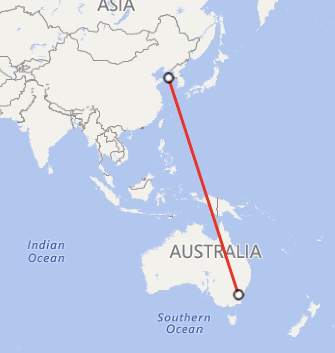 AndyBxxx's tweet photo. 🇦🇺🚁NEW UPDATE: The distance between Canberra and the site of the helicopter "incident" is 8,535 km.

Importantly, the area they claim the incident happened is within China's EEZ. Innocent passage is allowed, but military aircraft do NOT constitute "innocent passage." https://t.co/un5QfDvZ4w