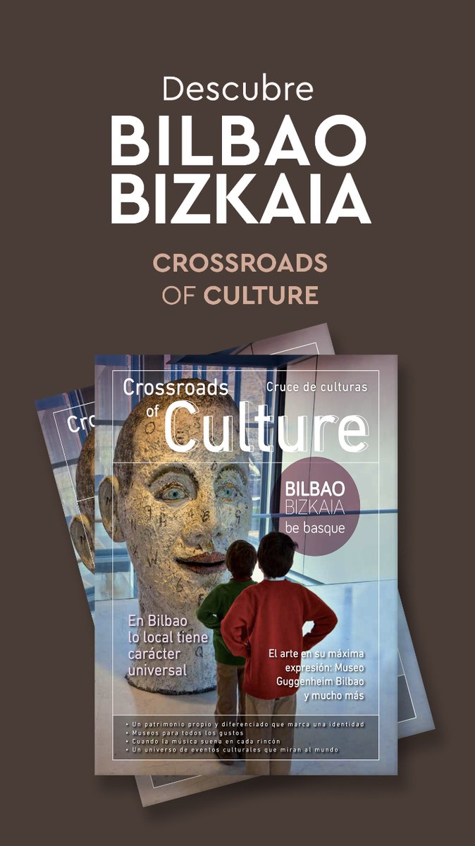 Crossroads of #Culture En Bilbao lo local tiene carácter universal. El #arte en su máxima expresión: Museo #Guggenheim Bilbao y mucho más. 🎨 i.mtr.cool/rehwruktbc