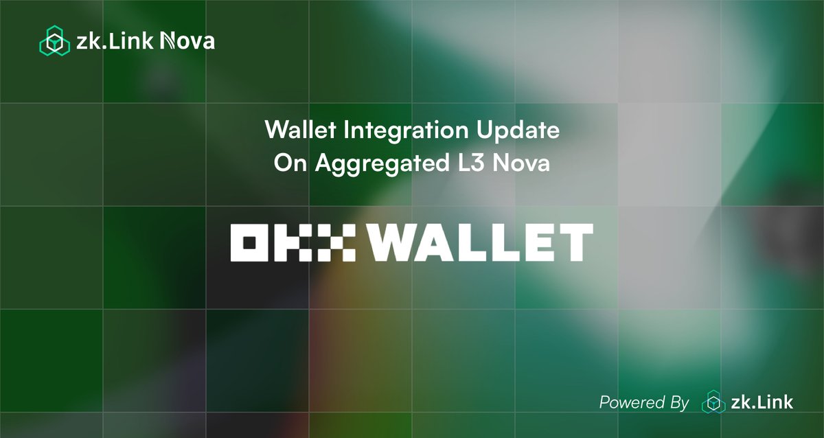 Welcome @okxweb3 wallet to #AggregatedL3 Nova, the largest layer 3 by TVL 🚀 Now, Nova users can effortlessly plunge into the onchain dApp universe with the sleek OKX Wallet, putting the power of your assets right in your hands. Important reminder: @zkLinkNova x Cryptopedia