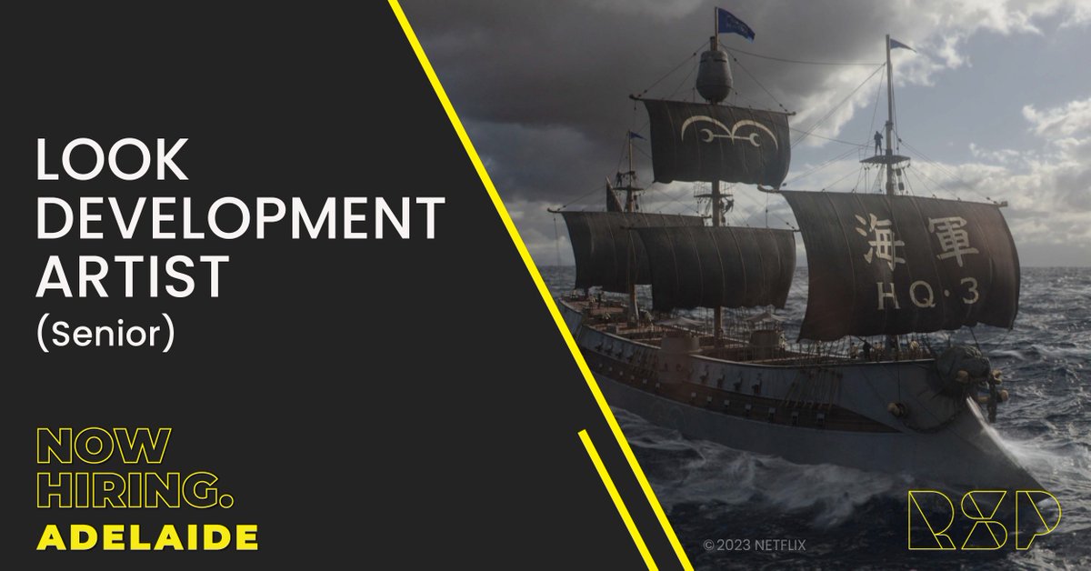 rspvfx's tweet image. RSP is currently looking for Look Development Artists to join our studio in Adelaide. 

Found out more via the link below:
bit.ly/3UnQmZ6

#RSPVFX #Adelaide #LookDevelopment