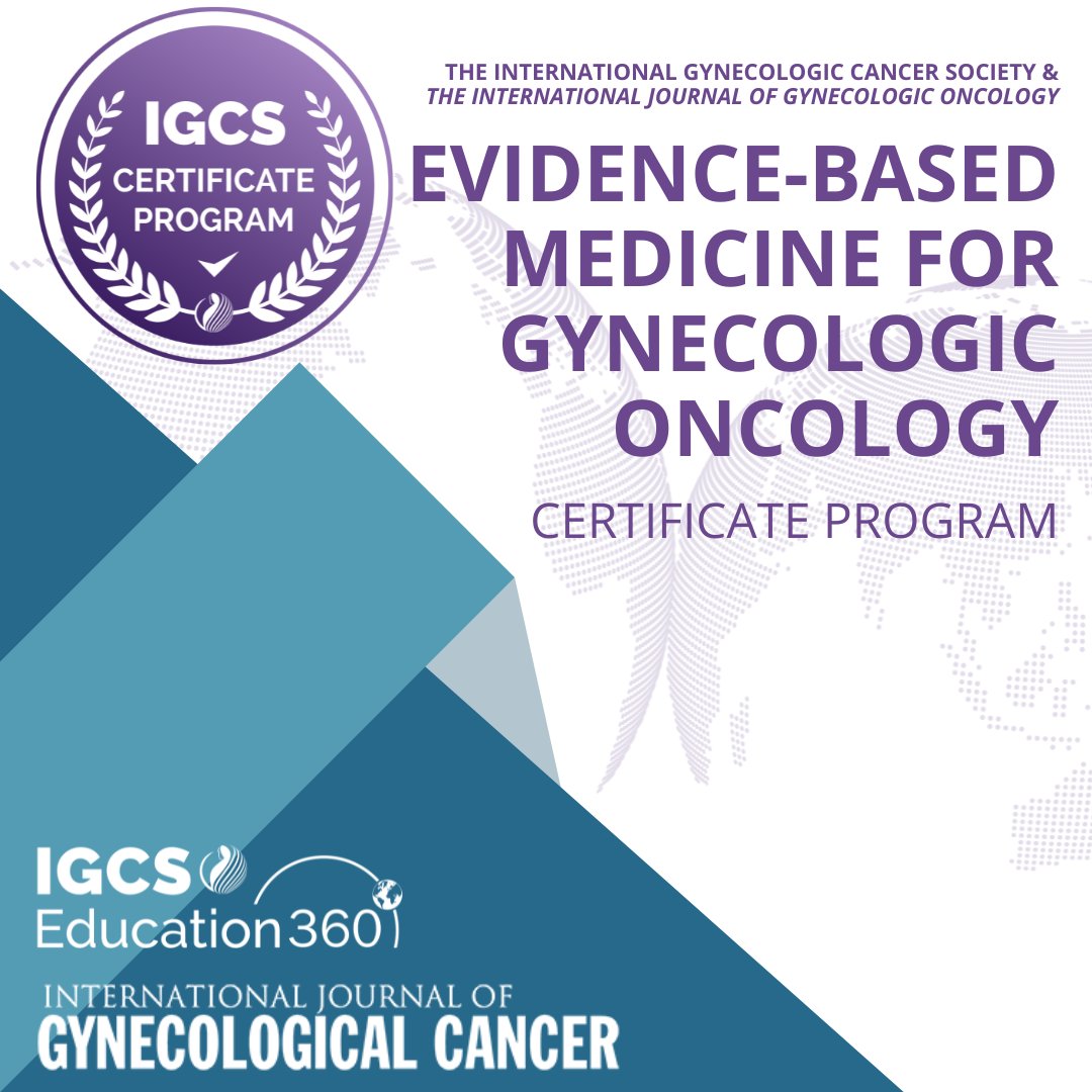 The IGCS-IJGC EBM on the GO Certificate Program is now available! EBM on the GO will enhance your skills in critical appraisal and provide you with tools to incorporate the best evidence in gynecologic oncology into everyday practice. Learn more here: igcs.org/ebm-on-the-go/