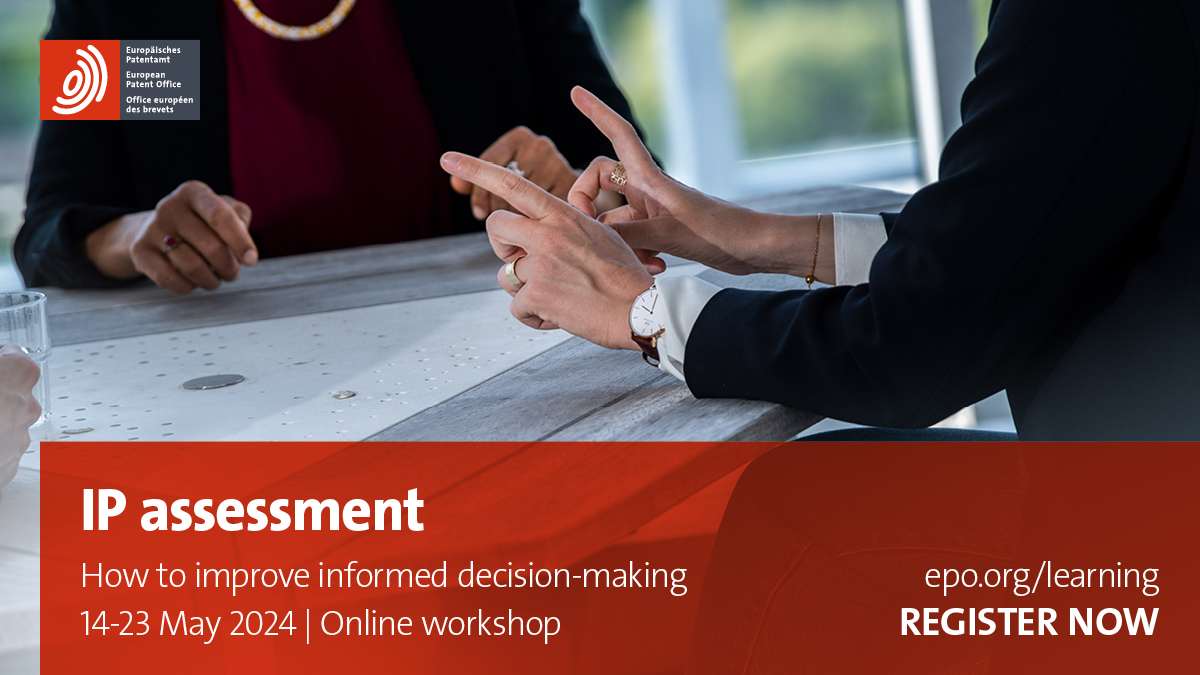 Interested in improving IP assessment decisions? Attend our online lectures hosted in partnership with @IPRHelpdesk to learn how to evaluate your research and innovations using the IPScore tool. 👉 bit.ly/4bdH7BN #IPTraining