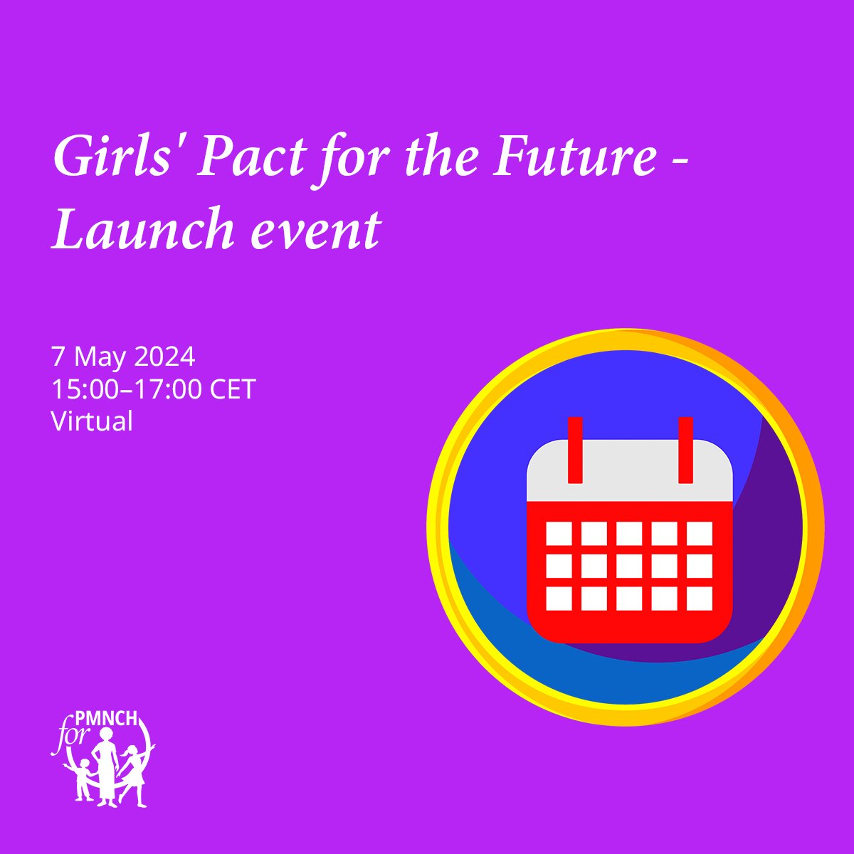 🚨 Hapenning TODAY! 🚀 Join @PlanGlobal for the launch of the Girls' Pact for the Future, a vision of gender equality crafted by youth worldwide! This event will showcase the voices and actions of young leaders. 🕒 15:00 – 17:00 CET Don't miss out! 👇 pmnch.who.int/news-and-event…