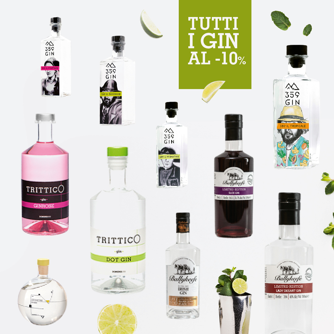 trovi tutti i nostri gin DOMENIS1898, Ballykeefe e 359 al - 10% nel nostro shop per tutto il mese di maggio! Digita PRGIN10 al checkout!

#cocktail #lovecocktails #cocktailover #dailycocktail #lovegin #aziendeitaliane #promomese #maysale #promomaggio