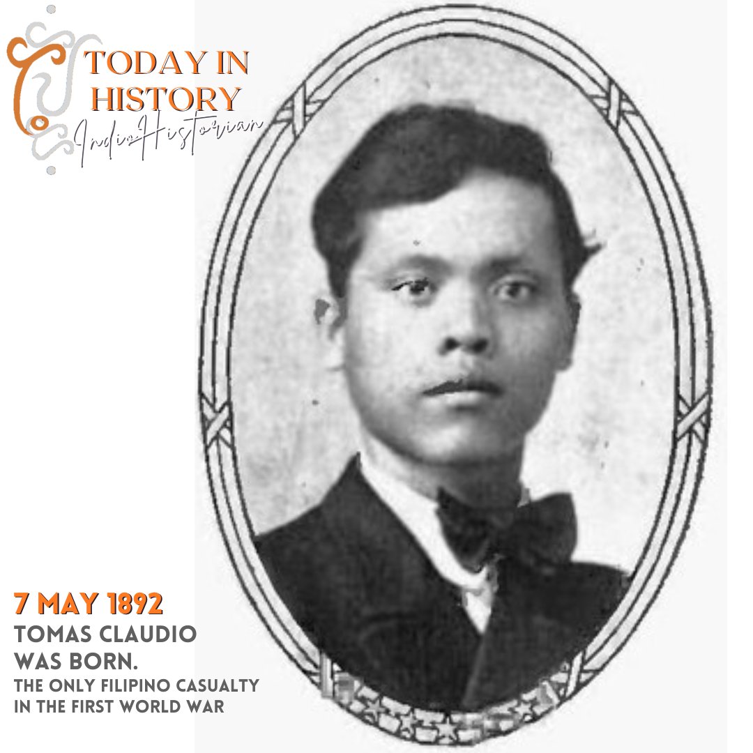 #TodayinHistory in 1892, Pvt. Tomás Mateo Claudio, the only Filipino casualty in #WWI, was born in Morong, Rizal #PH. He was part of the American Expeditionary Force, fighting in the U.S. war effort in Europe. 🖱️facebook.com/indiohistorian… #Kasaysayan