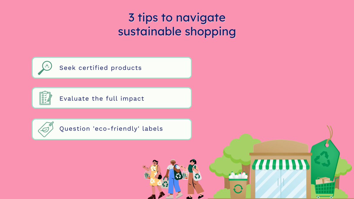 Shopping sustainably? Don't fall for #greenwashing! 💡

✅ Seek certified #GreenProducts.
✅ Consider the company's overall #EnvironmentalImpact.
✅ Dig deeper on the real ''#Ecofriendly'' claims.

Learn more 👉tinyurl.com/HMConGreenWash…

#HandleMyComplaint