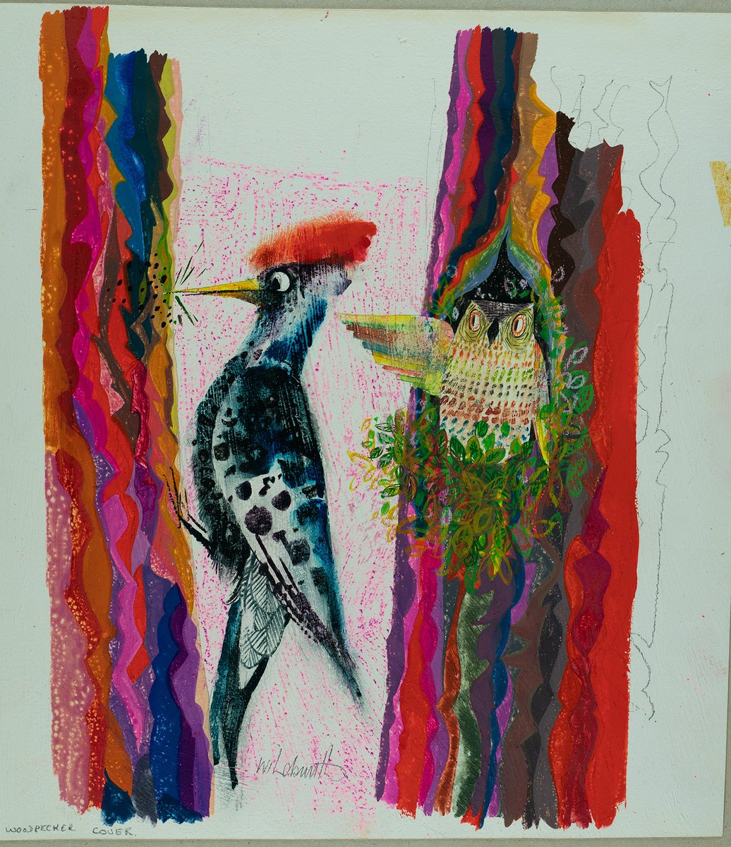 CooperBarnsley's tweet photo. #WildsmithWednesday Each week we have a bonus Brian Wildsmith themed puzzle, this week we're bringing back the sliding tiles challenge...
https://t.co/HyCxWd5E4Z
'Woodpecker Works All Day' by Brian Wildsmith
© The Brian Wildsmith Estate and Oxford University Press https://t.co/q6039nddbv