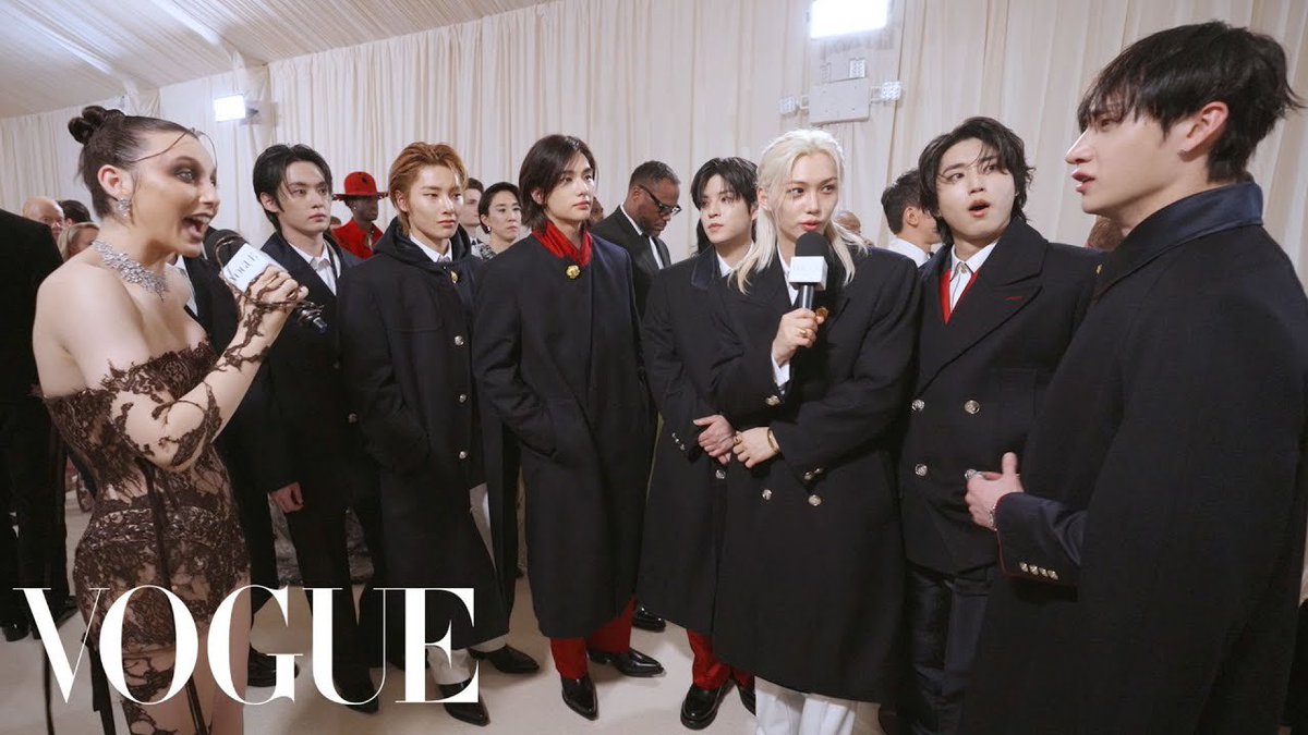 [VIDEO LINK] Stray Kids Prepare to Unveil Their Debut #MetGala Look | #MetGala2024 With Emma Chamberlain 🔗: youtu.be/tkbRQIS9PJk?si… #StrayKids_MetGala @Stray_Kids