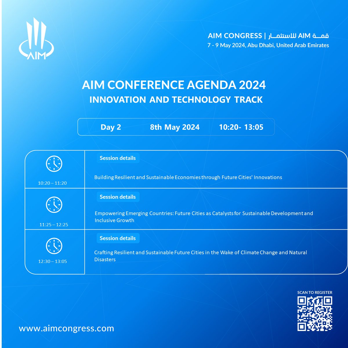 Harness the power of unparalleled insights to fuel your success at the Innovation and Technology track of the Digital Economy Pillar on Day 2! Save the date: 7 - 9 May 2024 in ADNEC, Abu Dhabi, get your delegate pass by clicking here: lnkd.in/dtfRFAci ​ #AIMCongress