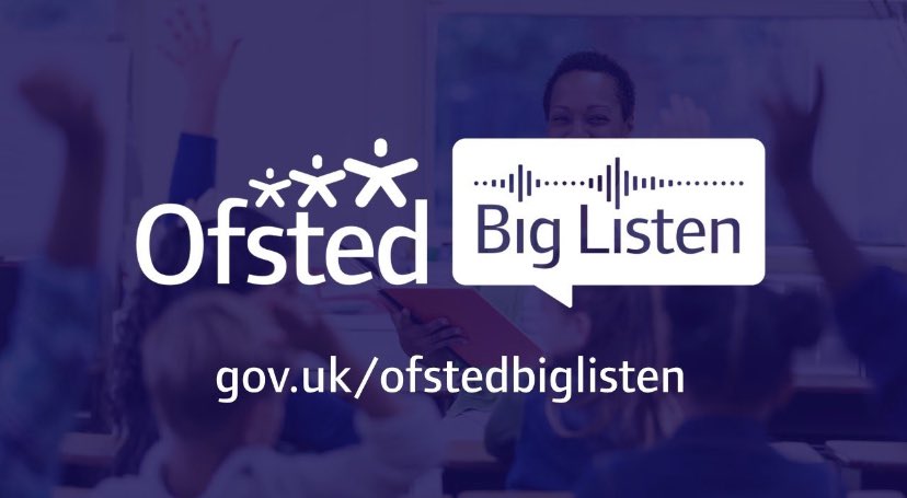 Ofsted wants to hear from children, parents, carers & everyone working in education & social care.The Ofsted Big Listen survey & the Ofsted Big Listen Children’s survey are open until 31 May 2024 Find out more here: bit.ly/3UoTBiX @educationgovuk @NNPCF @actnforchildren