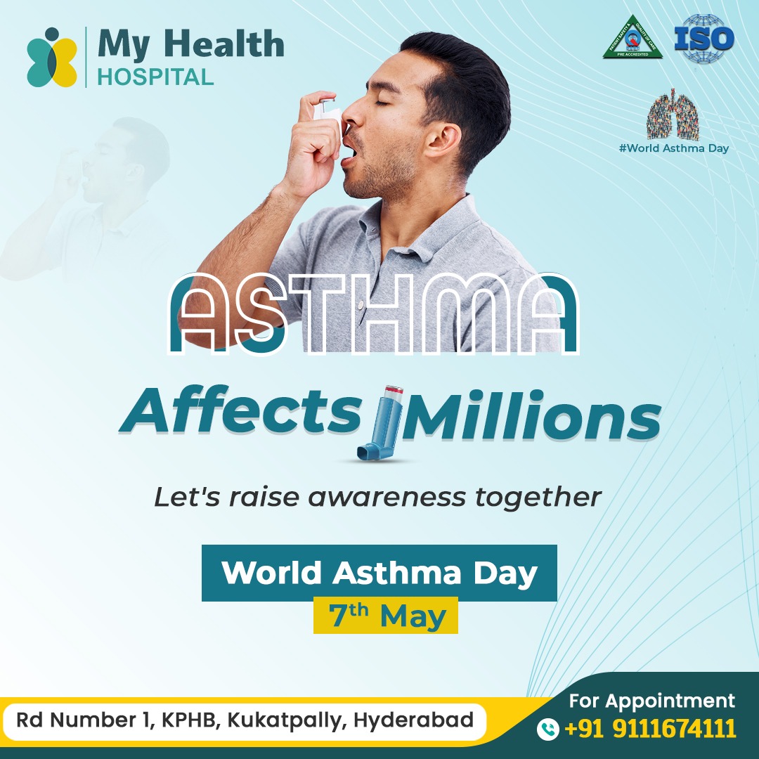 Every breath matters. On #WorldAsthmaDay, let's raise awareness about asthma, its management, and support those affected. Together, we can breathe easier. #AsthmaAwareness #BreatheEasy #HealthForAll