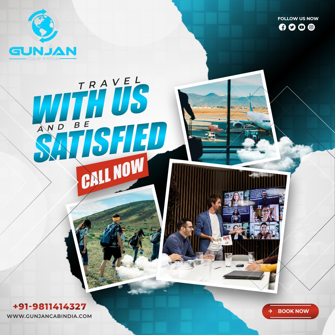 Our fleet of well-maintained cars and experienced drivers ensure a safe and comfortable travel experience. 
#TravelWithGunjanCab #CarRentalService #TravelIndia #ExploreWithGunjanCab #ComfortableTravel #SafeJourney #AffordableTravel