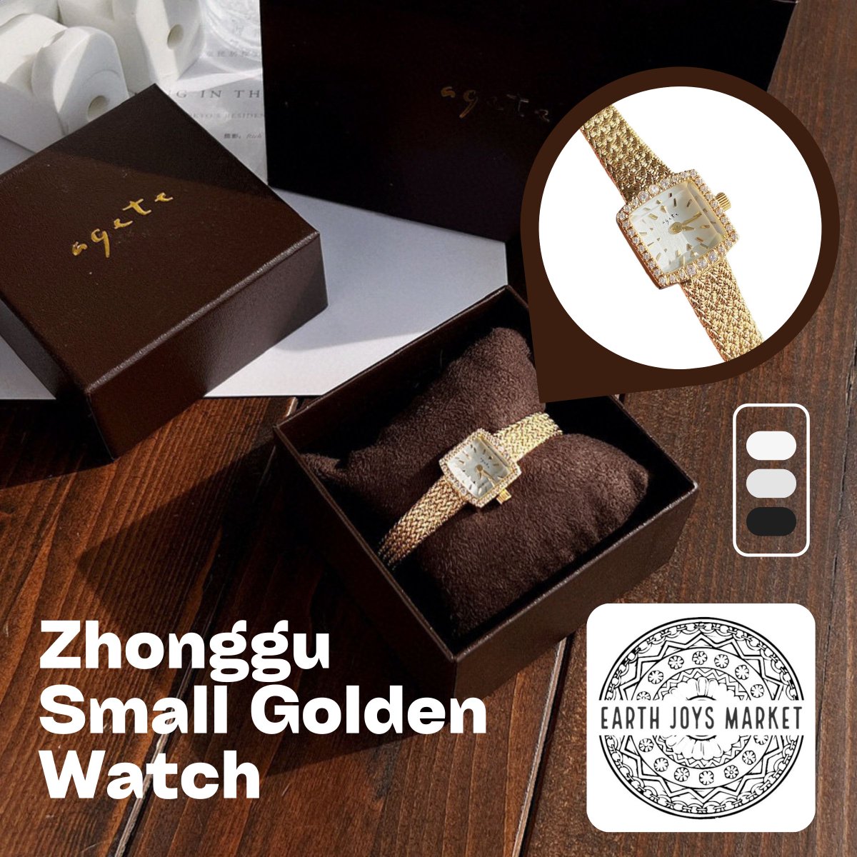'Timeless Elegance: Zhonggu Small Golden Watch at Earth Joys Market!' Shop Now: ➡ earthjoysmarket.com/product/zhongg… #EarthJoysMarket #LuxuryWatch #WomensWatch #ShopNow #OnlineShop #watchesformen #watchesforher #watchesforhim #Amazon #alibaba #alibabacom #flipkart #Aliexpress🛍️