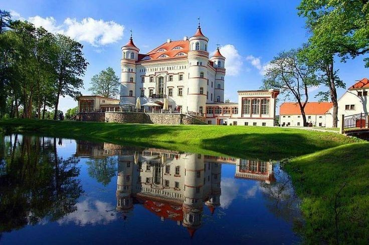 Palace in Wojnów, Lower Silesia, Poland.