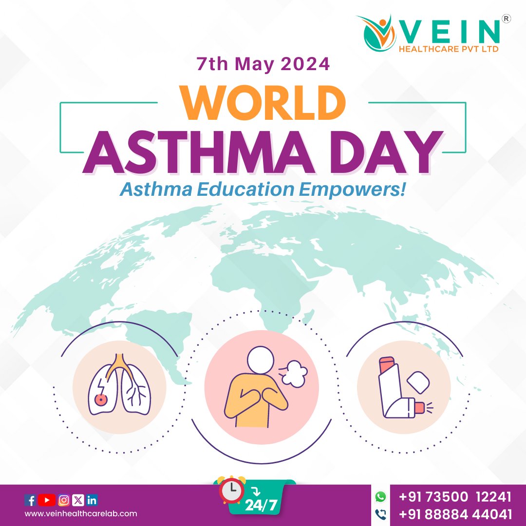 Asthma Education Empowers! 🌎 On World Asthma Day, let's focus on knowledge, support, and community. Together, we can manage asthma effectively and empower those living with it.

 💪 #AsthmaEducationEmpowers #WorldAsthmaDay #AsthmaAwareness