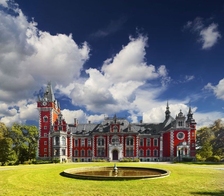 Palace in Pławniowice, Silesia region, Poland.