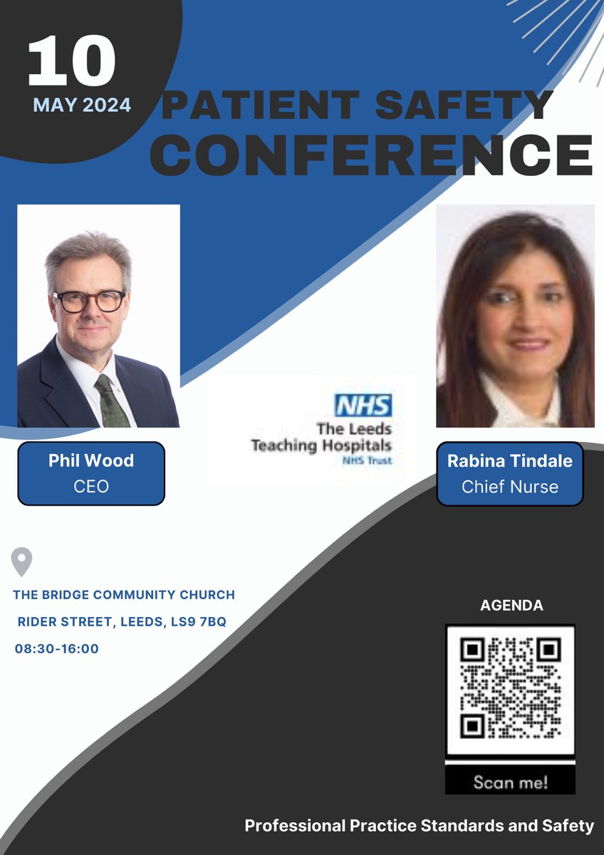 ⏳The countdown is on⏳

🔹Friday 10th of May🔹

Bespoke @LeedsHospitals internal:
Patient Safety Conference. 
We look forward to welcoming you all. 

#LeedsWay #LTHTPPSS #patientsafety 

@RabinaTindale @lucybelinda @lizzie12rogers @lisa_hill10 @KarenSykes2