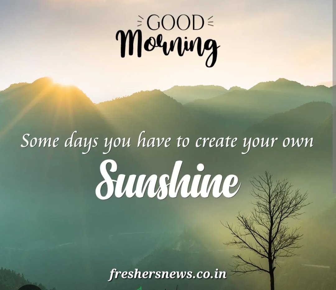 Good morning 

#Freshersnews #GoodMorningWorld #goodtime #GoodMorning #morning #mood #Motivation #goodvibes #goodmorning #keepsmiling #smilealways