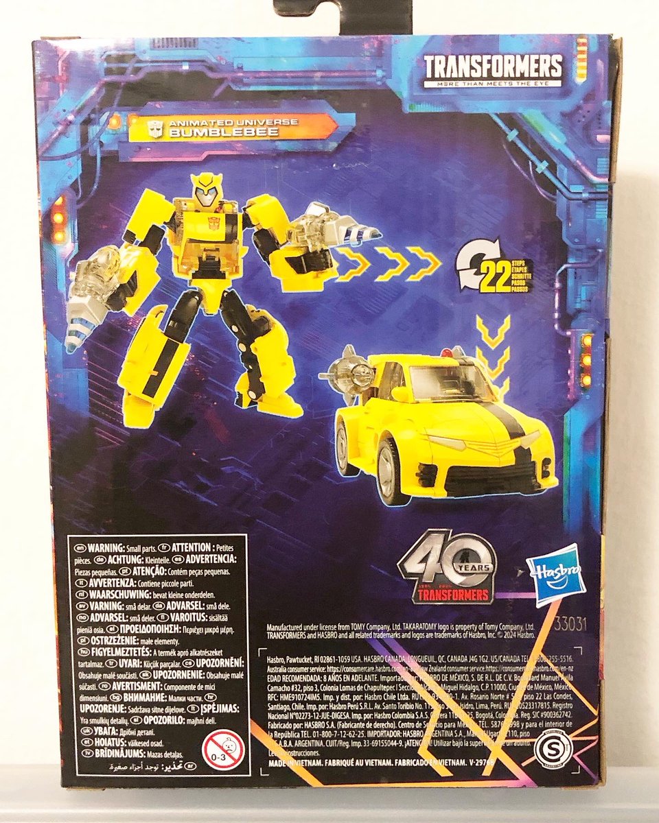 Transformers Legacy United Animated Universe Bumblebee #bumblebee #transformers #transformerslegacyunited #transformersanimated #hasbro #toyphotography #toycollection