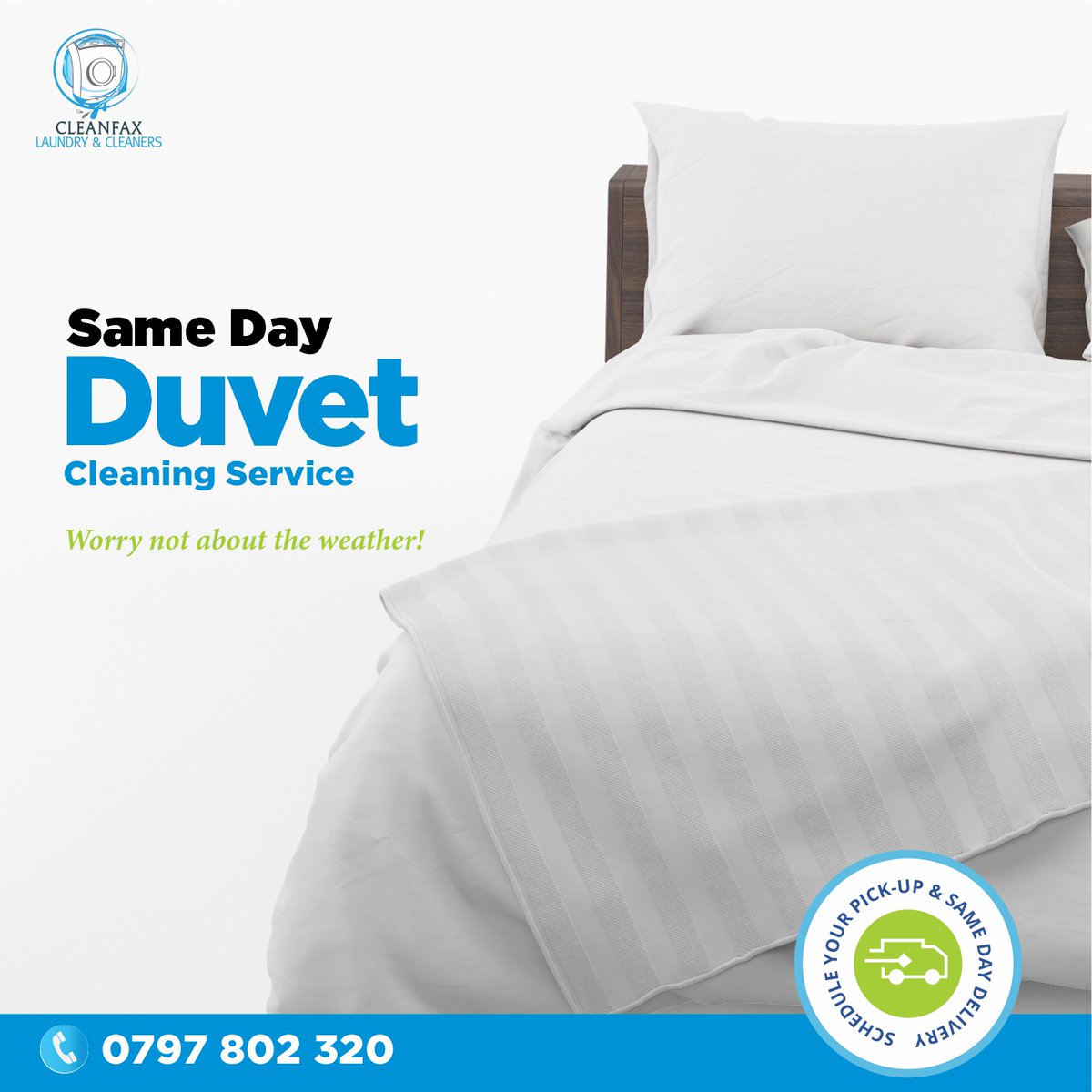 What's better than cuddling into freshly dry cleaned #beddings in this cold weather? NOTHING... that's what! Schedule a pick-up with @CleanfaxLaundry !

📷 0797 802 320

#Nairobikenya #laundry #DryCleaningService #CleanFaxLaundry #washandfold #pillows #duvetscleaning #duvetcover