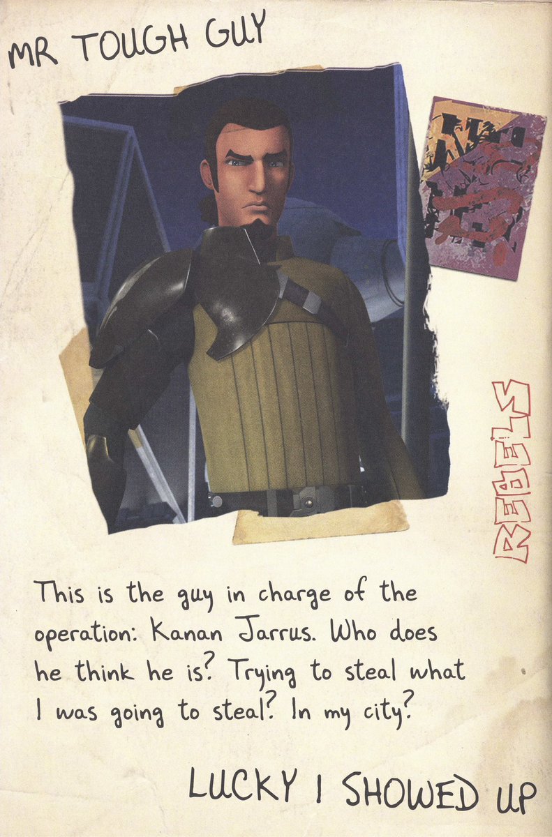 not ezra calling kanan “mr tough guy” in his journal…. show your father some respect