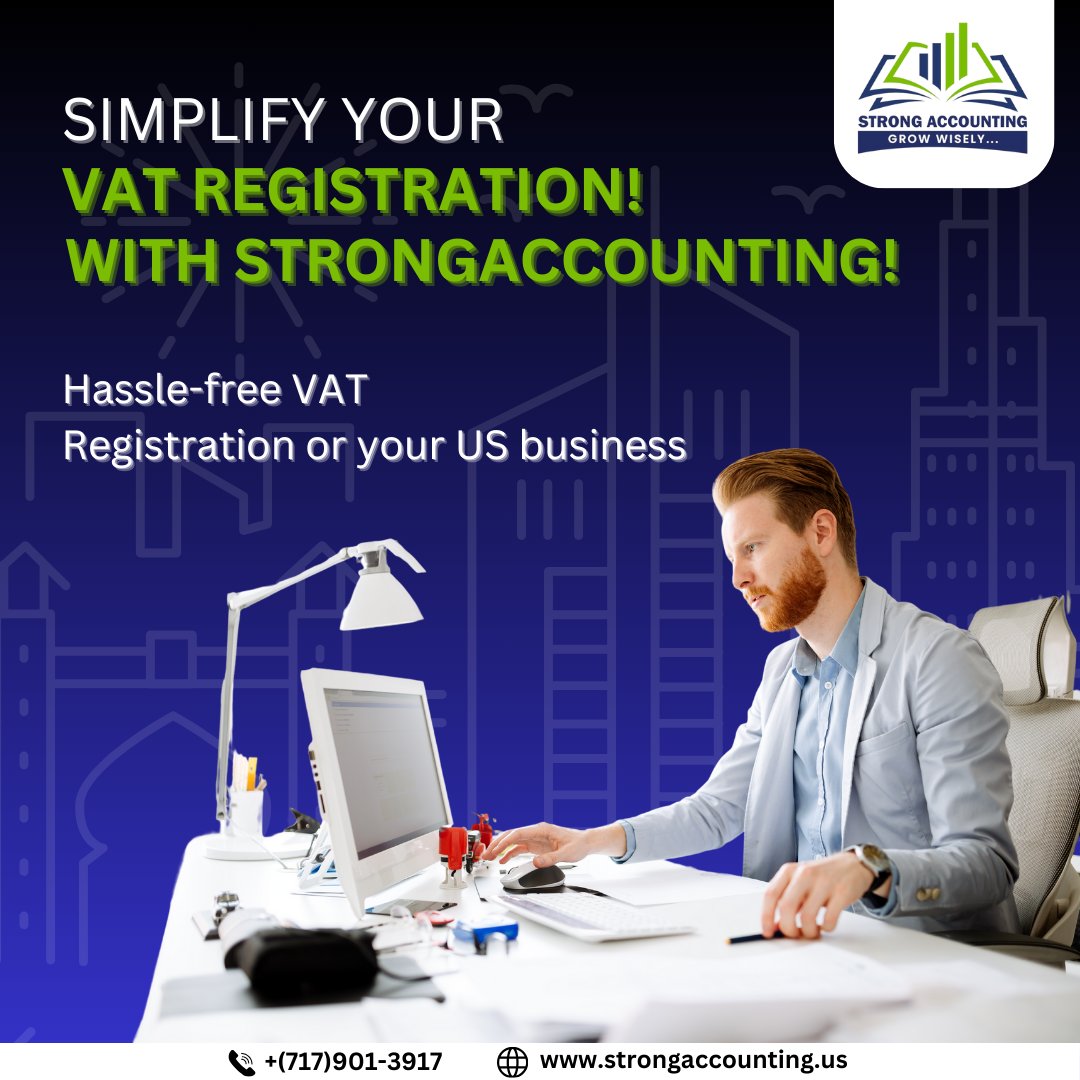 Simplify your VAT registration journey with the power of strong accounting! Let's make compliance a breeze.
 .
Contact Us : (717) 910-3917
.
#viral #trend #trending #accounting #accountingbookkeeping #tax #taxuae  #accounts #financialstatement #finance #corporatetax #tax