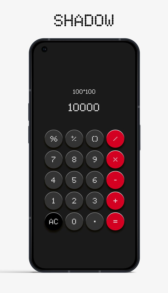 Introducing Shadow, a bold yet minimalist theme for N Calc. One of the many upcoming styles for your tiny companion.

#nothing #nothingcommunity #nothingphone2 #nothingphone2a #apps #appdev #android @nothing