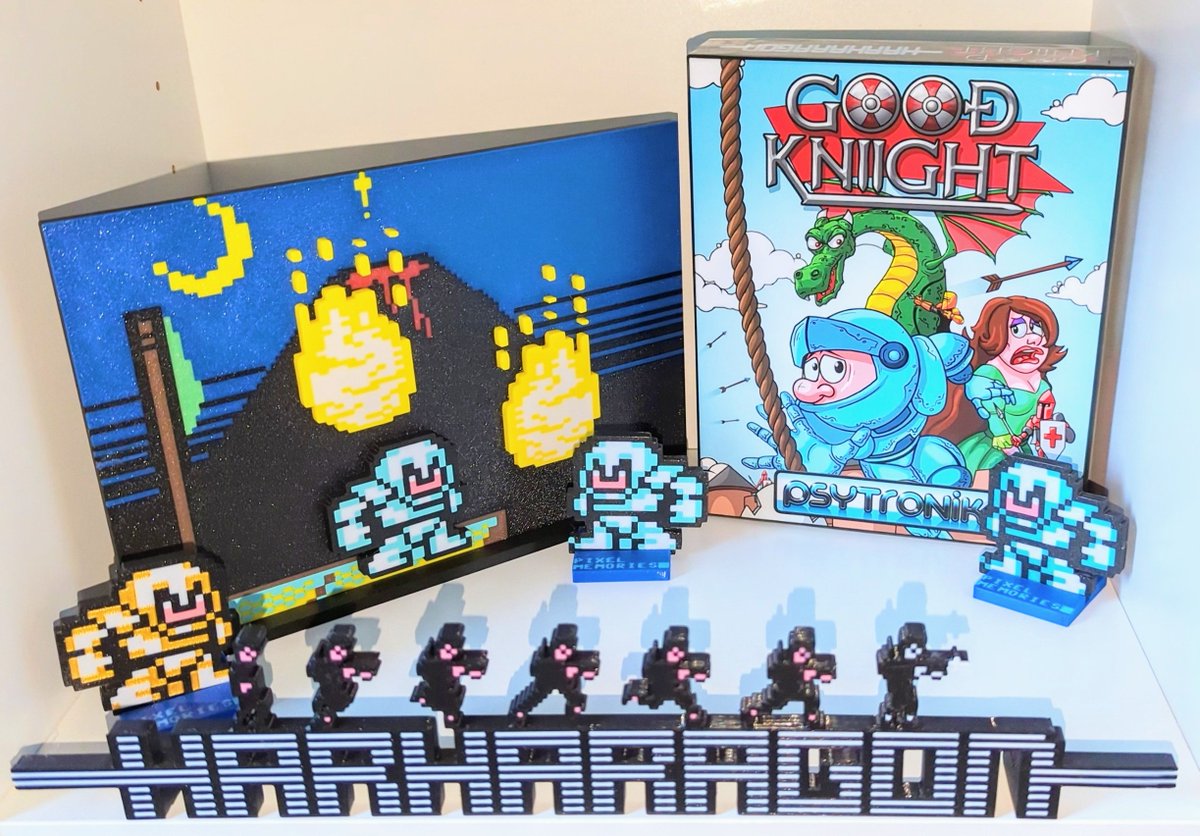 Yay, got my physical copy of #Harharagon and #GoodKnight. Another fine #C64 release from #Psytronik #C64Reposts