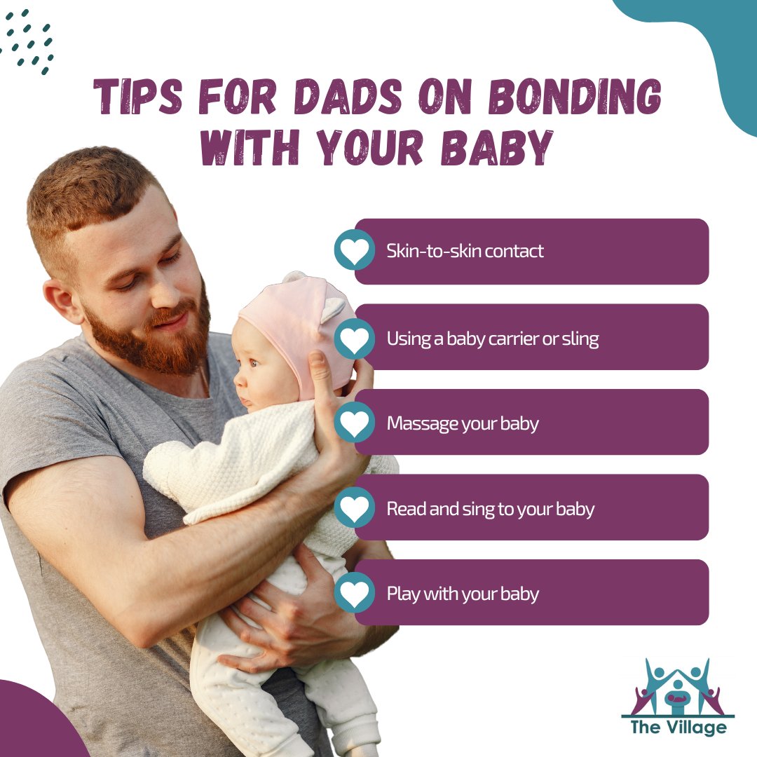 Dads, bonding with your new baby might feel tricky at times, and that's okay. It's a journey that starts even before birth, and it's filled with playing, talking, and caring for your little one. Explore our tips for nurturing that special bond. 👇 #TipsTuesday