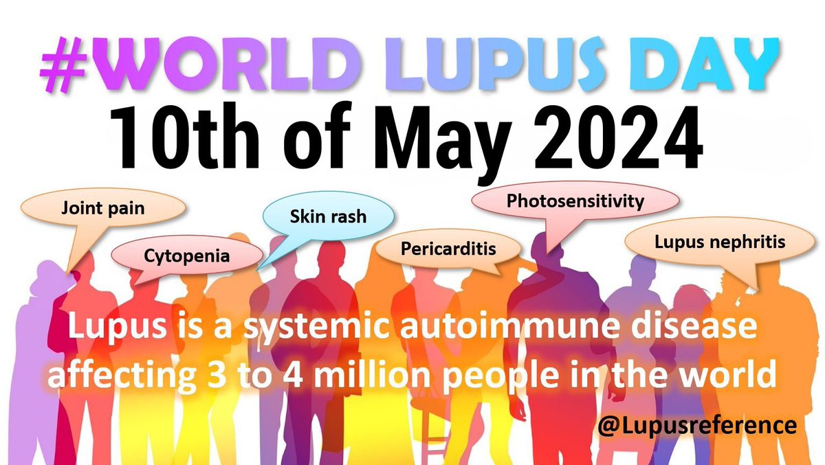 ✅ The 10th of May is the World #LUPUS DAY 🌍🌎🌏 Let's make some noise to raise #LUPUSAWARENESS 🙏 and keep in mind that this #AUTOIMMUNE disease is affecting 3-4 MILLION people worldwide 😅 Hopefully RESEARCH is increasing and more & more people know it's #LupusAwarenessMonth