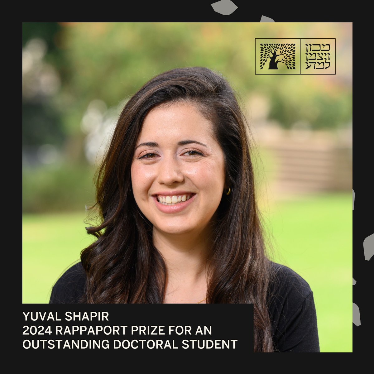 Congratulations to @yuval_shap (from the group of Dr. Rony Dahan) upon being awarded the 2024 Rappaport Prize for an outstanding doctoral student for excellence in the field of Biomedical Research