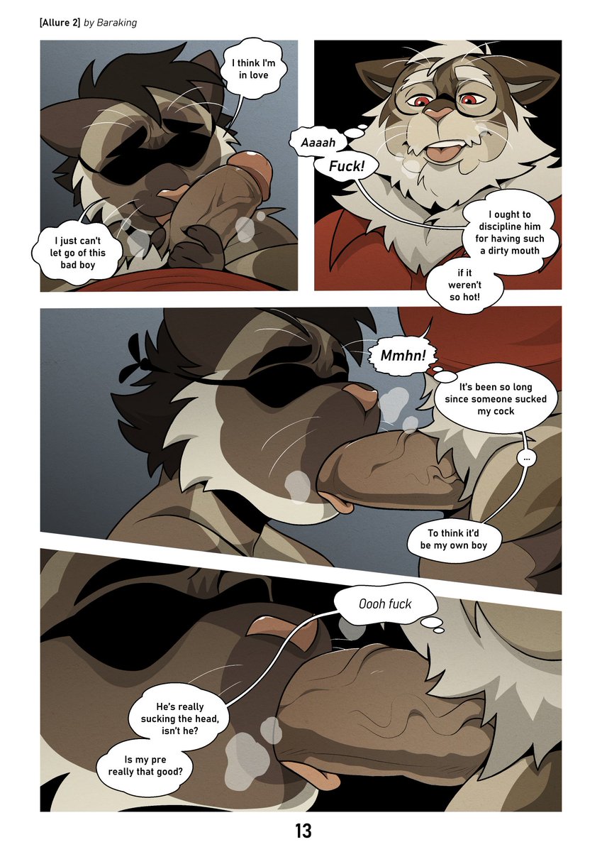 [ 𝗔𝗹𝗹𝘂𝗿𝗲 𝟮 - page 13 ]
Nub and Khon are back with another naughty adventure!
_____
This comic will have 18 pages total, the first 16 pages are now available on my P*tr*on.  #NSFW #COMIC   

(Dialogue by @/TokyoTeddyBearK).