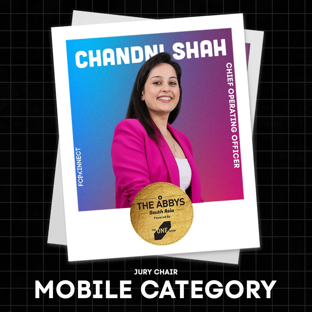 Chandni Shah, COO of FCB Kinnect, will be the Jury Chair for Mobile Category at Abby One Show Awards 2024. 

#FCB #FCBKinnect #Jury #Goafest2024 #AbbyAwards @chandni_bs @FCBKinnect @goafestlive1