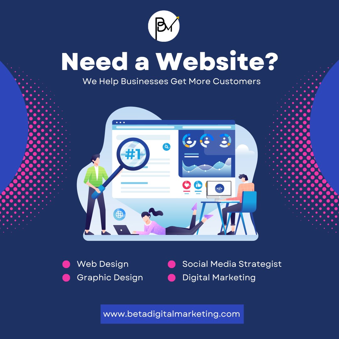 Unlock your online potential with Beta Digital Marketing! Specializing in website design and management, we create stunning sites tailored to your needs..
betadigitalmarketing.com

#websitedesign #websitedesigners #websitedesigncompany #websitedesignstudio #websitedesignagency