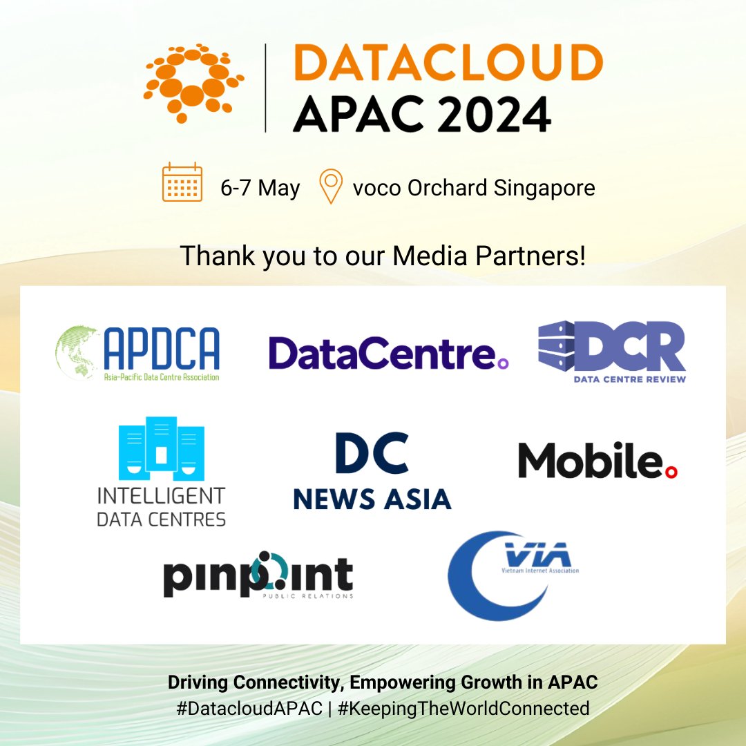 BroadGroup_Intl's tweet image. Thank you to our media partners for your amazing support and collaboration!

events.broad-group.com/event/1132d75b…

#DatacloudAPAC #KeepingTheWorldConnected