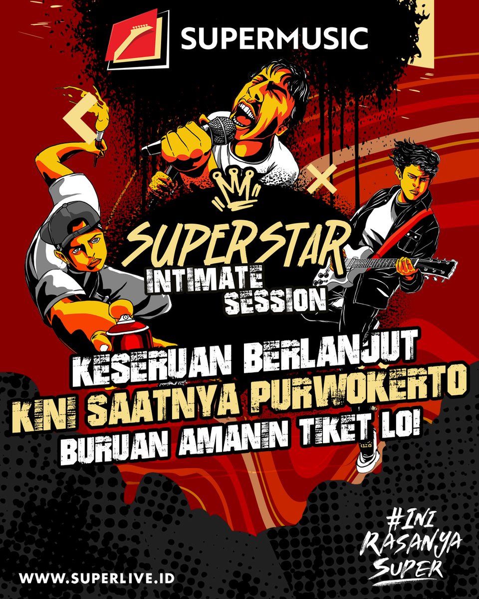 Di Superstar Intimate Session Purwokerto, bakal ada Samara yang ikut ngeramein! Tungguin performance mereka, Superfriends! #INIRASANYASUPER #SUPERLIVE #SUPERMUSIC #SUPERSTARINTIMATESESSION