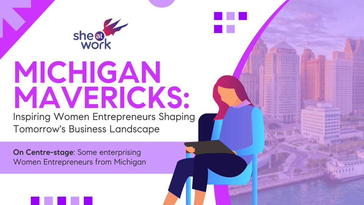 Michigan shines as a hub of innovation and entrepreneurial spirit. Let's explore the inspiring business journeys of #womenentrepreneurs in the state. Read more: tinyurl.com/d8dwuau7 #womenempowerment #womenentrepreneurship