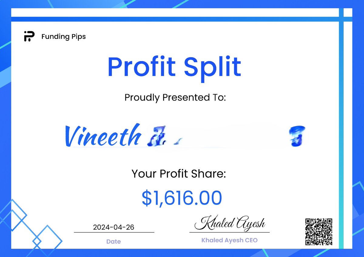 techtrader22's tweet image. Thank you.....@fundingpips @Khldfx 

Back to Back Pay-outs