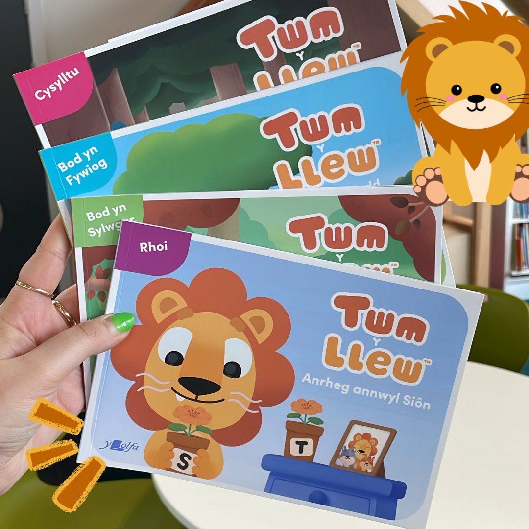 Join 'Twm y Llew' on his adventures at Conwy libraries! 🦁

We have a new series of Twm books from Y Lolfa and we can’t wait for you to read them. ⬇️

Perfect for a bedtime story! 📖

#LoveLibraries #LoveReading