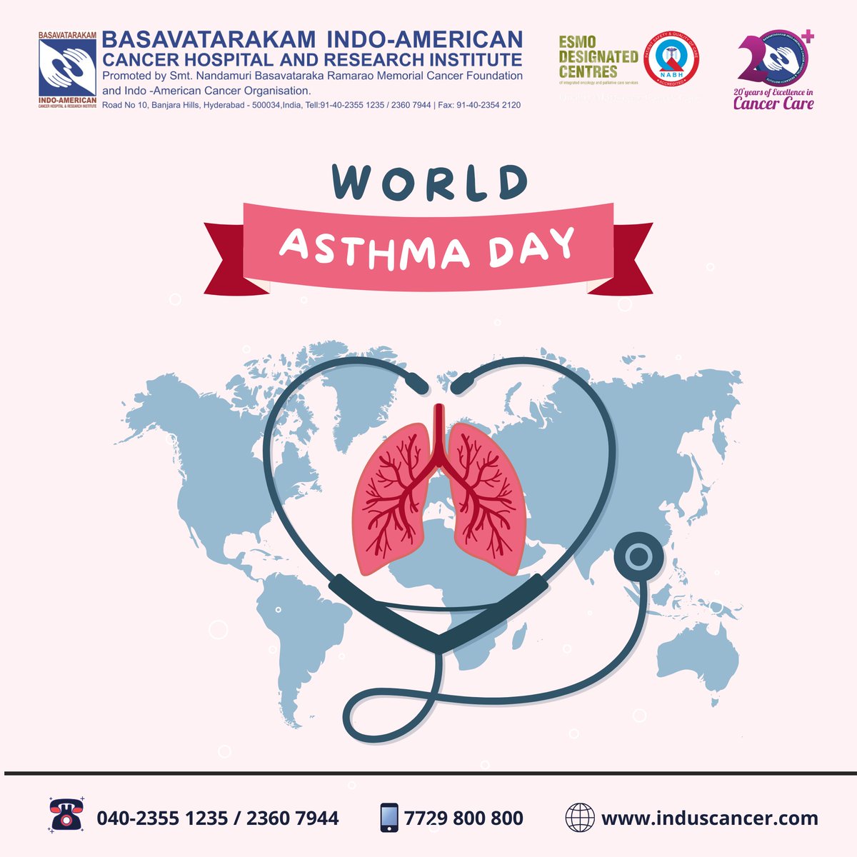 World Asthma Day: Breathing Easy Together...

What is Asthma?

Asthma is a chronic lung disease characterized by inflammation and narrowing of the airways, leading to recurrent episodes of wheezing, breathlessness, chest tightness, and coughing. (1/5)