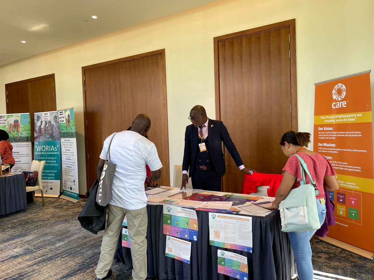CARE International's marketplace at the #CBA18 unveiling a game-changing toolkit for youth on climate adaptation & leadership. Empowering young minds with essential skills to shape policies, drive change, and take action in their communities. Visit, qr.link/px845u