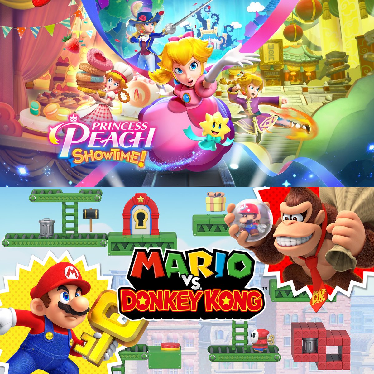 Princess Peach Showtime and Mario vs. Donkey Kong Remake are both million sellers!

Princess Peach Showtime - 1.22m
Mario vs. Donkey Kong Remake - 1.12m