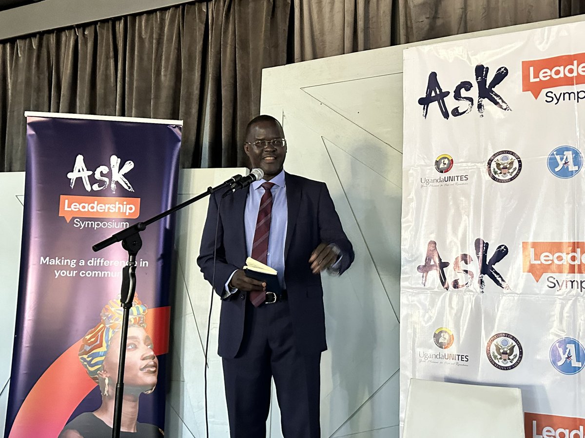 Glad to be here for the #AskLeadership2024 in #Gulu @nickopiyo lightens up the room inspiring young people to see themselves as the leaders of the today. @usmissionuganda @YALIRLCAlumniUg @WashFellowship