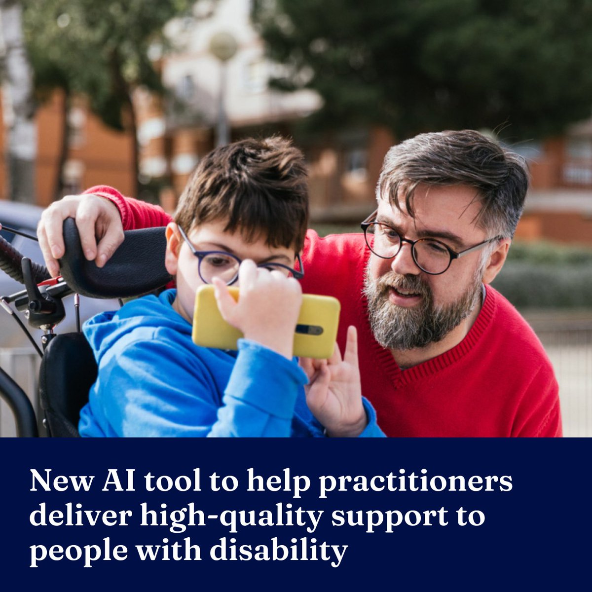 Practitioners can now use an AI-supported tool to provide high-quality support for people with disability. @OliveiraEduardo & @ArtsUniMelb's @McVillyKR worked with @Flinders & @UQ_News researchers to develop the tool that aims to educate & prevent harm → unimelb.me/3wiTzBh