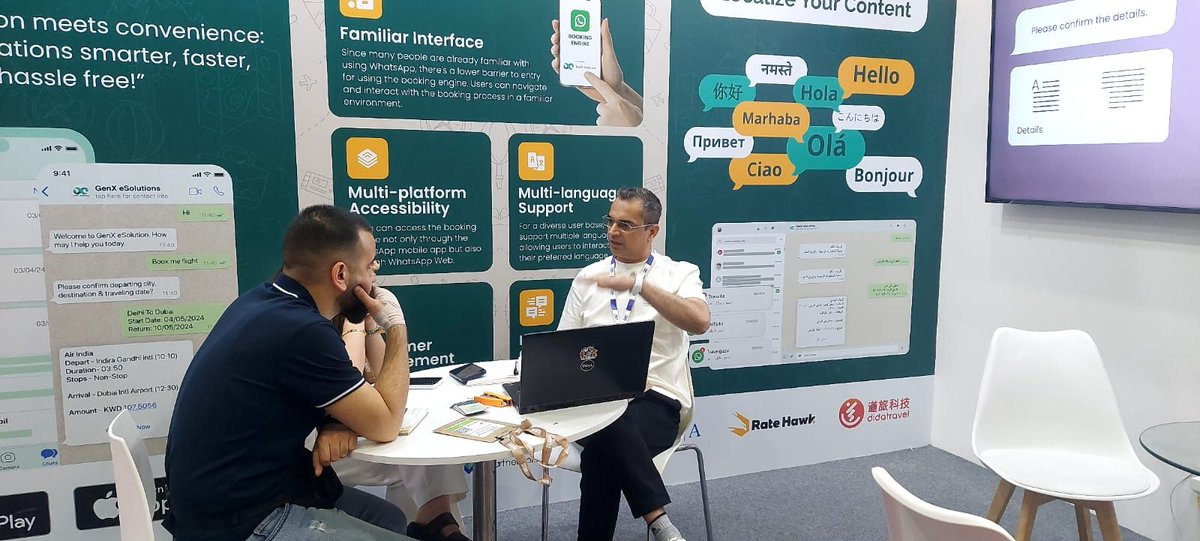 GenXeSolutions's tweet image. #WhatsAppBookingEngine launched at Arabian Travel Market: A Revolution in Seamless #TravelBookingEngine #GenAI   
Get ready for a game-changer in booking engine, a revolutionary development is taking the #travelindustry world by storm: The rise of  the #WhatsAppBookingEngine.