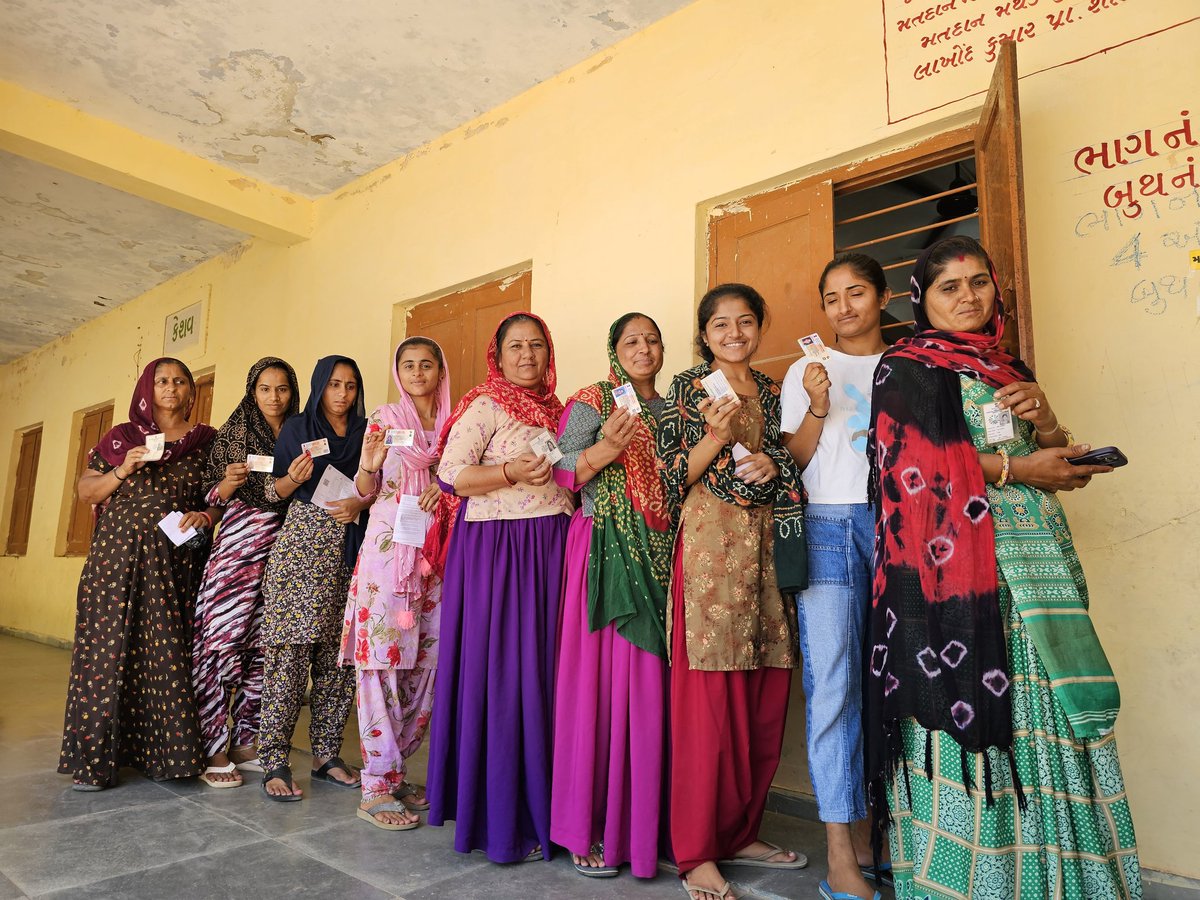 'उत्साह' @ECISVEEP #LokSabhaElection2024 #Gujarat