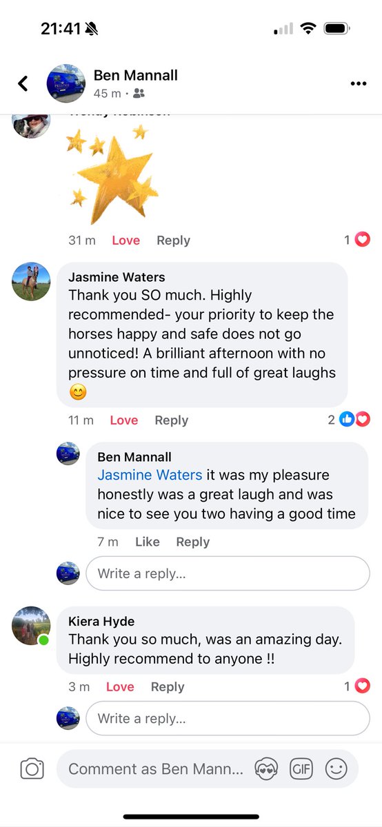 BenMannall's tweet photo. Reviews like these 2 make me very happy. Another busy day yesterday for Prestige with 2 jobs and a very busy rest of the week with more trips planned.  Proud to be providing transport for these amazing animals. ….#HorseTransport#PrestigeEquineTransport https://t.co/SYD3Z1bImB