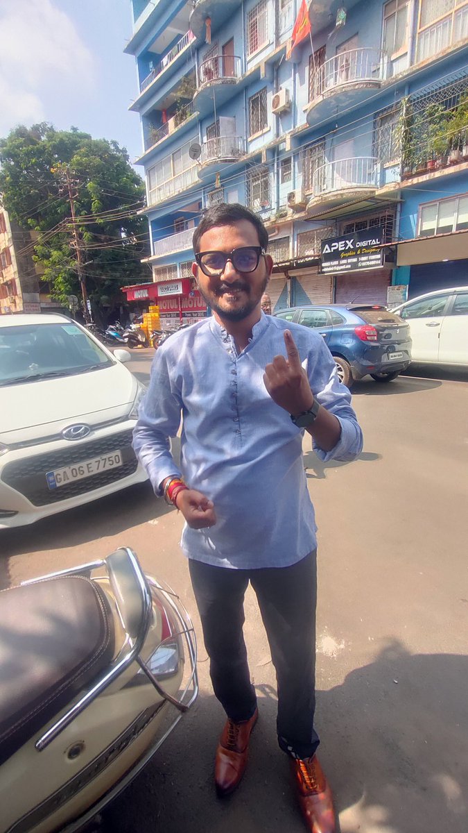 Voted for #Ramrajya
To make #viksitbharat

@BJP4India
@DrPramodPSawant @narendramodi @MauvinGodinho @Tejasvi_Surya @NSawaikar @ShetSadanand