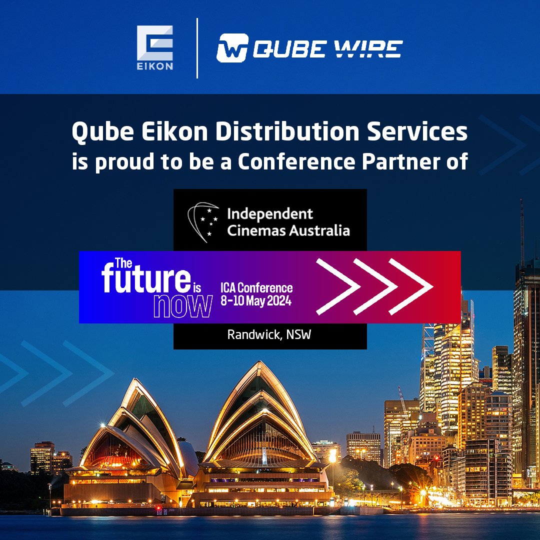 Qube Eikon is happy to participate as Conference Partners to support Independent Cinemas in Australia. #qubewire #eikon #electronicdelivery #movies